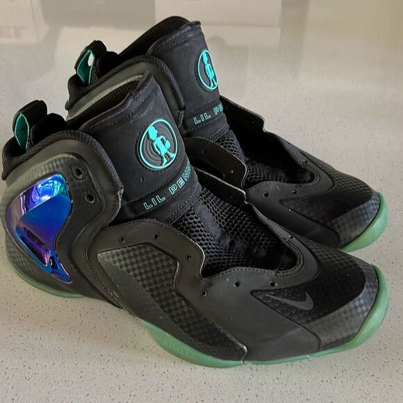 Nike Lil Penny Posite Black Hyper Jade Mens Size 11.5 (630999-002) - Picture 1 of 8